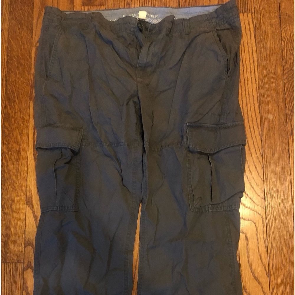 Banana Republic Charcoal Grey Cargo Pants